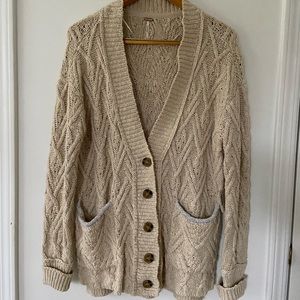 Free People Women’s Size XS Montana Sand Cozy Cardigan